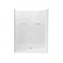 Hamilton Bathware HA001413-C-000-WHT - Alcove AcrylX 61 x 60 x 78 Shower in White MP 6060 BF 5P 1.125