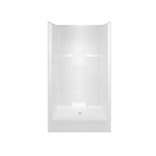 Hamilton Bathware HA001342-C-000-WHT - Alcove AcrylX 37 x 42 x 76 Shower in White G4275SHTile