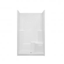 Hamilton Bathware HA001390-R-000-WHT - Alcove AcrylX 37 x 48 x 79 Shower in White MP 3648 SH 3P 1S 4.0