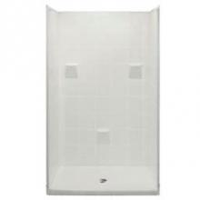 Hamilton Bathware HA001395-C-000-BIS - Alcove AcrylX 37 x 48 x 78 Shower in Biscuit MP 4836 SH 4P 3.0 C