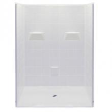 Hamilton Bathware HA001411-C-000-BIS - Alcove AcrylX 49 x 60 x 78 Shower in Biscuit MP 6048 BF 5P 1.125