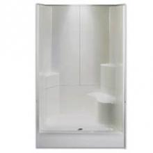 Hamilton Bathware HA001601-R-000-WHT - Alcove Solid Surface 35 x 48 x 78 Shower in White STN4887SH 3P 1S