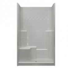 Hamilton Bathware HA001595-R-000-WHT - Alcove Solid Surface 37 x 48 x 80 Shower in White STN3648SH 1S TILE