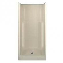 Hamilton Bathware HA001597-C-000-BON - Alcove Solid Surface 36 x 36 x 77 Shower in Bone STN3679SH