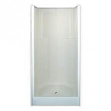 Hamilton Bathware HA001598-C-000-BIS - Alcove Solid Surface 36 x 36 x 77 Shower in Biscuit STN3679SH 3P