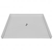 Hamilton Bathware HA001528-C-000-WHT - AcrylX 60 x 49 x 4 Shower Base in White MPB 6048 BF .875