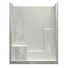 Hamilton Bathware HA001388-R-000-WHT - Alcove AcrylX 36 x 60 x 77 Shower in White M6036SH1STile