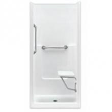 Hamilton Bathware HA001326-XBASE-000-WHT - Alcove AcrylX 35 x 37 x 77 Shower in White G3636SH