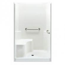 Hamilton Bathware HA001347-XBASE-000-WHT - Alcove AcrylX 37 x 48 x 78 Shower in White G4837SH 1S