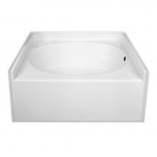 Hamilton Bathware HA001136-R-000-WHT - Alcove AcrylX 60 x 42 x 22 Bath in White GGTNSLS