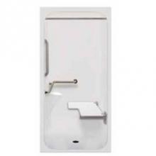 Hamilton Bathware HA001306-XBASE-000-WHT - Alcove Thermal Cast Acrylic 36 x 43 x 82 Shower in White A4136IBS