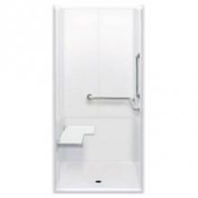 Hamilton Bathware HA001328-X2LBR-000-WHT - Alcove AcrylX 37 x 41 x 78 Shower in White G3637IBS 3P RRF