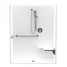 Hamilton Bathware HA001365-XBASE-000-WHT - Alcove AcrylX 32 x 62 x 78 Shower in White G6233IBS-F