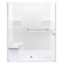 Hamilton Bathware HA001367-XBASE-000-WHT - Alcove AcrylX 39 x 62 x 78 Shower in White G6239IBS