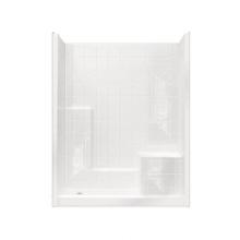 Hamilton Bathware HA001320-R-000-WHT - Alcove Thermal Cast Acrylic 36 x 60 x 77 Shower in White CHM 6036 SH