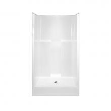 Hamilton Bathware HA001339-C-000-WHT - Alcove AcrylX 37 x 42 x 74 Shower in White G4236SH