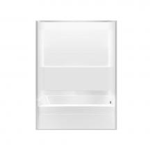 Hamilton Bathware HA001211-L-000-WHT - Alcove AcrylX 32 x 60 x 78 Tub Shower in White CHG 6017 TS 2P FB