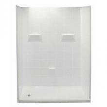 Hamilton Bathware HA001407-R-000-BIS - Alcove AcrylX 33 x 60 x 79 Shower in Biscuit MP 6033 SH 5P 4.0