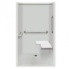 Hamilton Bathware HA001340-X2SSBR-000-WHT - Alcove AcrylX 45 x 51 x 78 Shower in White G4248IBS