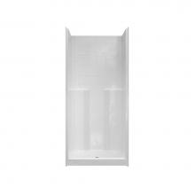 Hamilton Bathware HA001316-C-000-WHT - Alcove Thermal Cast Acrylic 36 x 36 x 80 Shower in White CHM 3678 SH