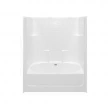 Hamilton Bathware HA001229-C-000-WHT - Alcove AcrylX 43 x 60 x 77 Tub Shower in White G6042TSCDTile