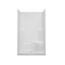 Hamilton Bathware HA001380-R-000-WHT - Alcove AcrylX 37 x 48 x 79 Shower in White M 3648 SH 3P 1S