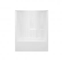 Hamilton Bathware HA001215-R-000-WHT - Alcove AcrylX 32 x 60 x 74 Tub Shower in White G3206TSTile