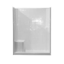 Hamilton Bathware HA001321-L-000-WHT - Alcove Thermal Cast Acrylic 40 x 60 x 76 Shower in White CHM 6039 SH 1S Tile