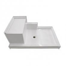 Hamilton Bathware HA001039-L-000-WHT - AcrylX 60 x 36 x 24 Shower Base in White G6036SH 1S PAN