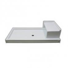 Hamilton Bathware HA001044-R-000-WHT - AcrylX 72 x 36 x 19 Shower Base in White G7236SH 1S PAN