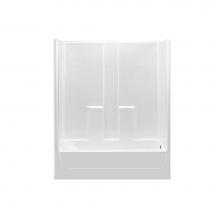 Hamilton Bathware HA001222-R-000-WHT - Alcove AcrylX 31 x 60 x 75 Tub Shower in White Right G6030TS