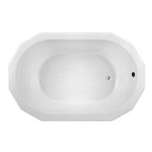 Hamilton Bathware HA001113-E-000-WHT - Drop-in AcrylX 63 x 41 x 20 Bath in White G4264TO