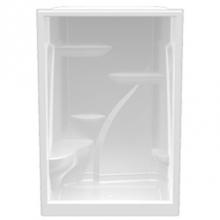 Hamilton Bathware HA001580-L-000-BIS - Alcove Thermal Cast Acrylic 35 x 60 x 90 Shower in Biscuit A6090SH 1S