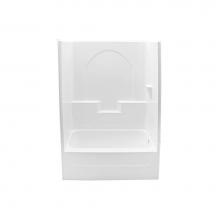 Hamilton Bathware HA001214-R-000-WHT - Alcove AcrylX 31 x 60 x 80 Tub Shower in White G3060TS4P