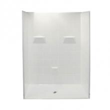 Hamilton Bathware HA001408-C-000-BIS - Alcove AcrylX 37 x 60 x 78 Shower in Biscuit MP 6036 BF 5P .875