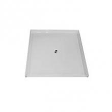 Hamilton Bathware HA001679-C-000-WHT - AcrylX Shower Base in White MPB 6060 BF 1.125 C