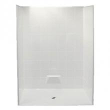 Hamilton Bathware HA001396-C-000-BIS - Alcove AcrylX 50 x 50 x 77 Shower in Biscuit MP 5050 BF 5P 1.0 C