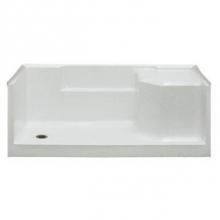 Hamilton Bathware HA001661-R-000-BON - Shower Base in Bone MPB 3260 SH 1S 4.0