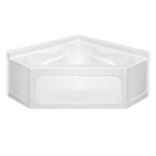 Hamilton Bathware HA001130-C-000-WHT - Corner AcrylX 59 x 59 x 25 Bath in White G6060RS