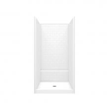 Hamilton Bathware HA004003-C-BIS - Alcove AcrylX 43 x 42 x 80 Shower in Biscuit G 14242 SH SST Alcove Shower