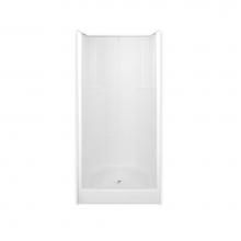 Hamilton Bathware HA001332-C-000-WHT - Alcove AcrylX 36 x 36 x 77 Shower in White G3679SH3P