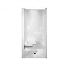 Hamilton Bathware HA001420-L-000-WHT - Alcove AcrylX 39 x 40 x 82 Shower in White QSI 3938BF .625