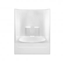 Hamilton Bathware HA001243-L-000-WHT - Alcove AcrylX 42 x 60 x 74 Tub Shower in White M6042TSTile