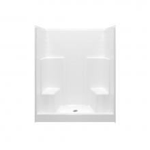 Hamilton Bathware HA001359-C-000-WHT - Alcove AcrylX 35 x 60 x 72 Shower in White G6036SH2STile