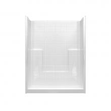 Hamilton Bathware HA001387-C-000-WHT - Alcove AcrylX 33 x 60 x 77 Shower in White M6033SHNSTile