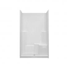 Hamilton Bathware HA001314-R-000-WHT - Alcove Thermal Cast Acrylic 37 x 48 x 80 Shower in White CHM 3648 SH