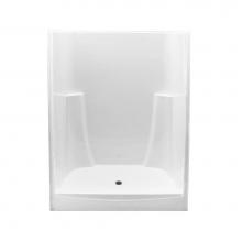 Hamilton Bathware HA001357-C-000-WHT - Alcove AcrylX 34 x 60 x 74 Shower in White G6034SHNS