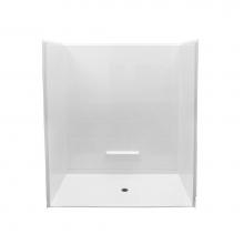 Hamilton Bathware HA001417-C-000-WHT - Alcove AcrylX 38 x 62 x 79 Shower in White MP 6238 BF 5P .75 C