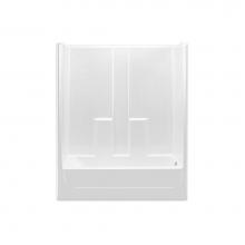 Hamilton Bathware HA001223-R-000-WHT - Alcove AcrylX 31 x 59 x 74 Tub Shower in White G6030TSCS