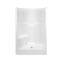 Hamilton Bathware HA001350-R-000-WHT - Alcove AcrylX 37 x 48 x 75 Shower in White G4875SH1S